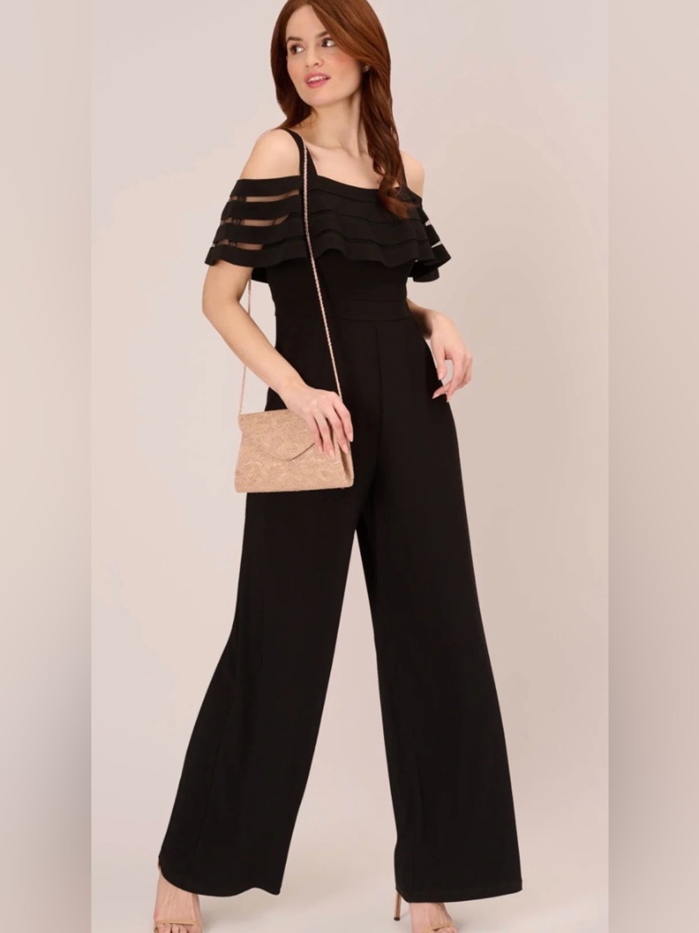 Elegant Black Off-Shoulder Jumpsuit